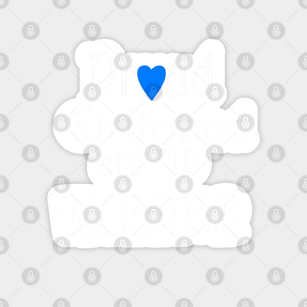 Proud Girlfriend - White Text - Blue Heart Sticker by CatGirl101